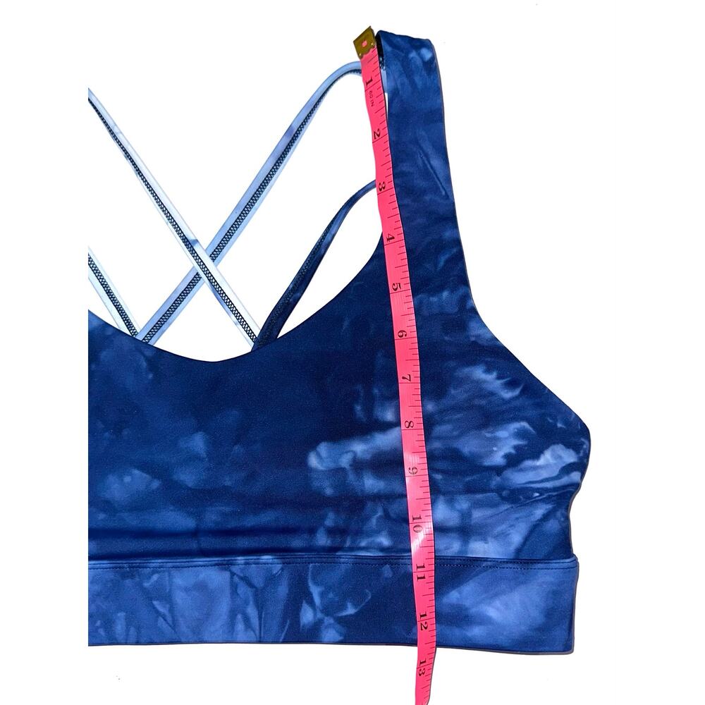 Zyia Active Blue Tie Dye Hendrix Light n Tight Strappy Sports Bra Size XXL - Picture 12 of 12